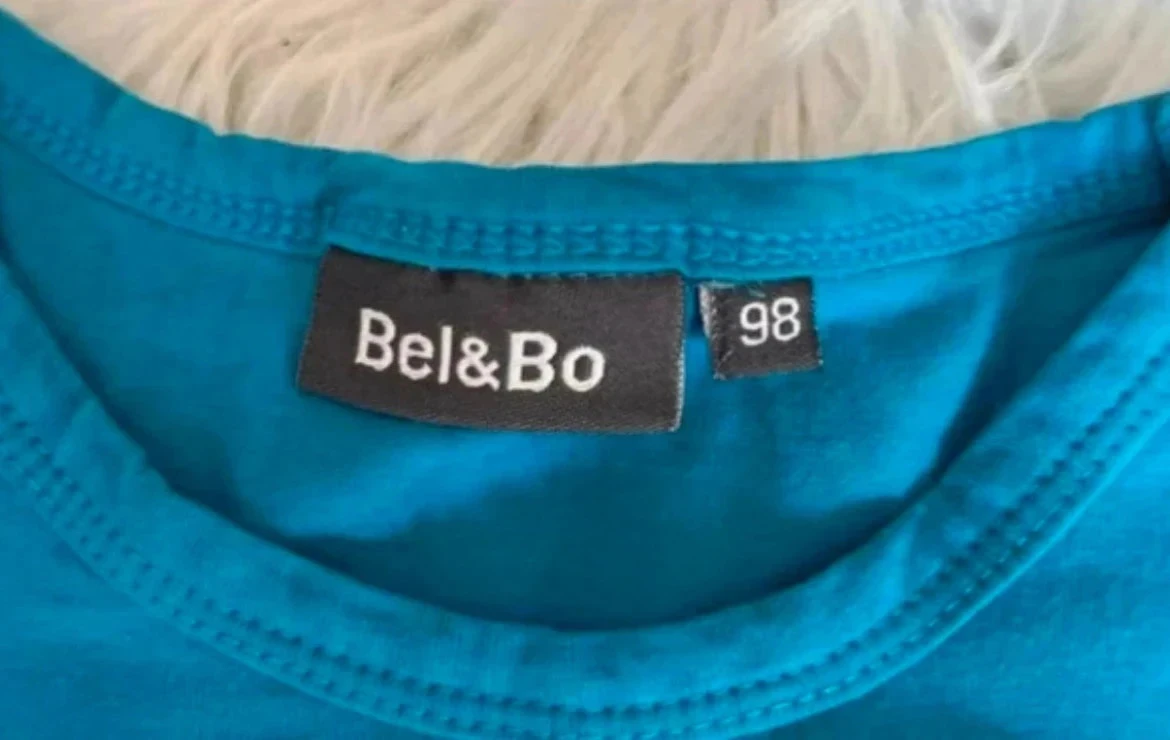 T-shirt voor meisjes Bel&Bo – Maat 24/36 maanden – Blauw "I am your BFF" – photo 2